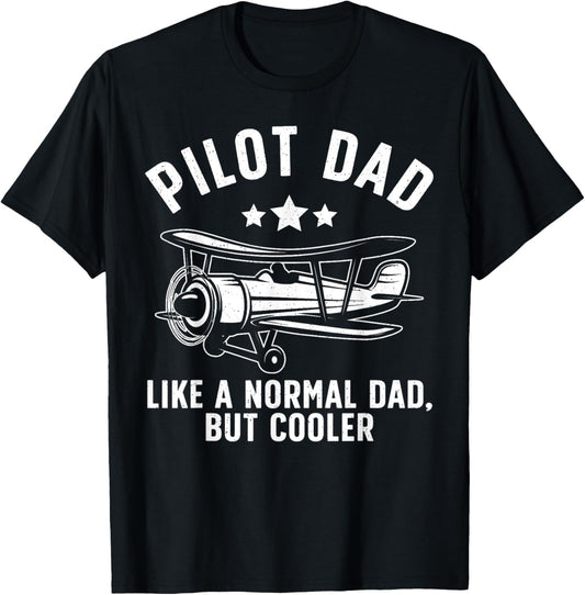Best Pilot Art Dad Aircraft Aviation Airplane Pilots T-Shirt - T-Shirt | Black
