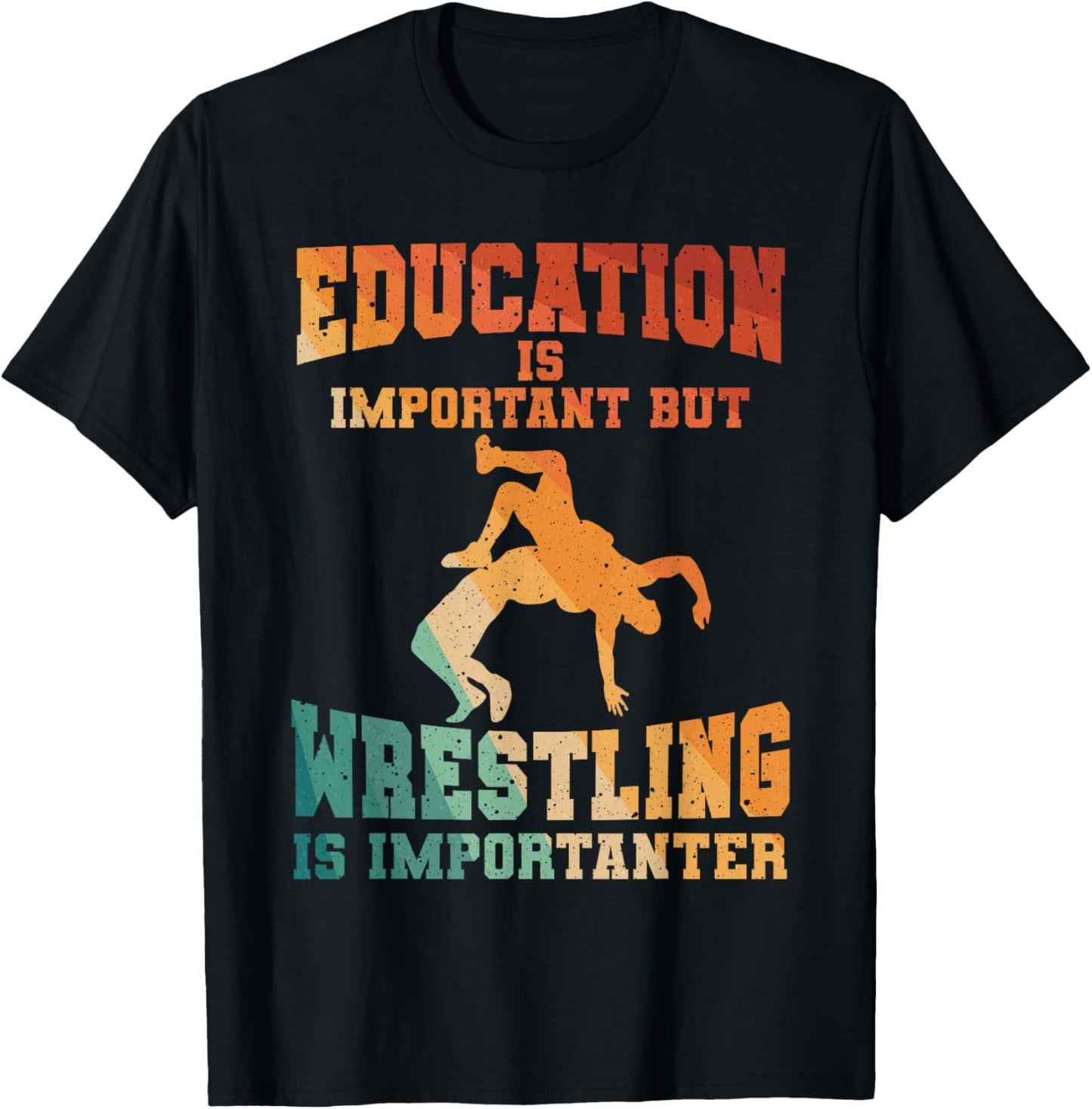 Funny Wrestling Women Grappling Freestyle Wrestler T-Shirt - T-Shirt | Black