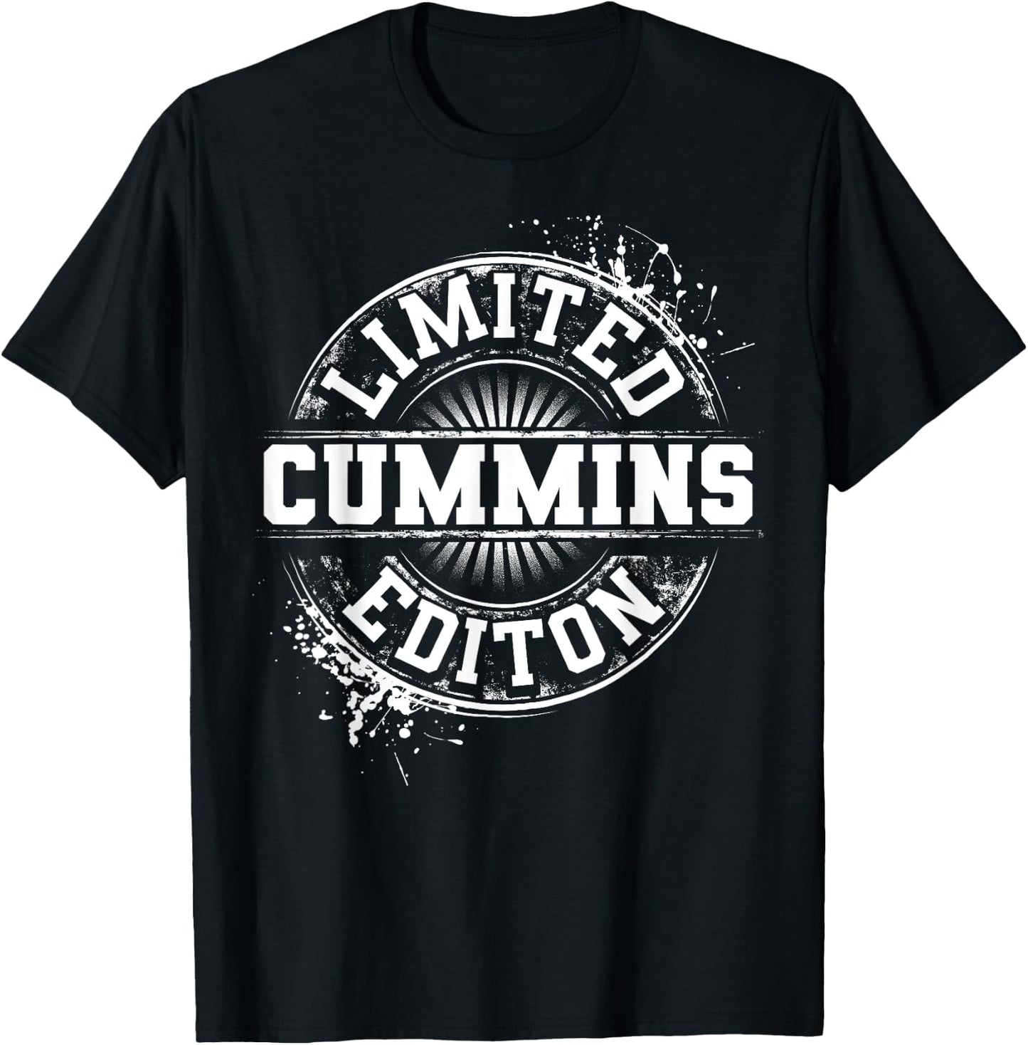 CUMMINS Funny Surname Family Tree Birthday Reunion Gift T-Shirt - T-Shirt | Black