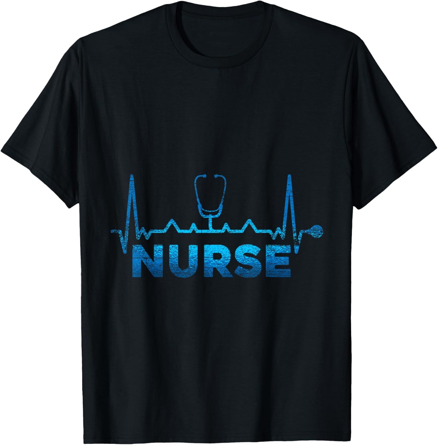 Heartbeat Nurse T-Shirt - T-Shirt | Black