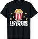 Popcorn Lover Movie Snack Theater Funny Cinema T-Shirt - T-Shirt | Black