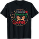 I Teach The Smartest Cookies Funny Christmas Xmas Teacher T-Shirt - T-Shirt | Black