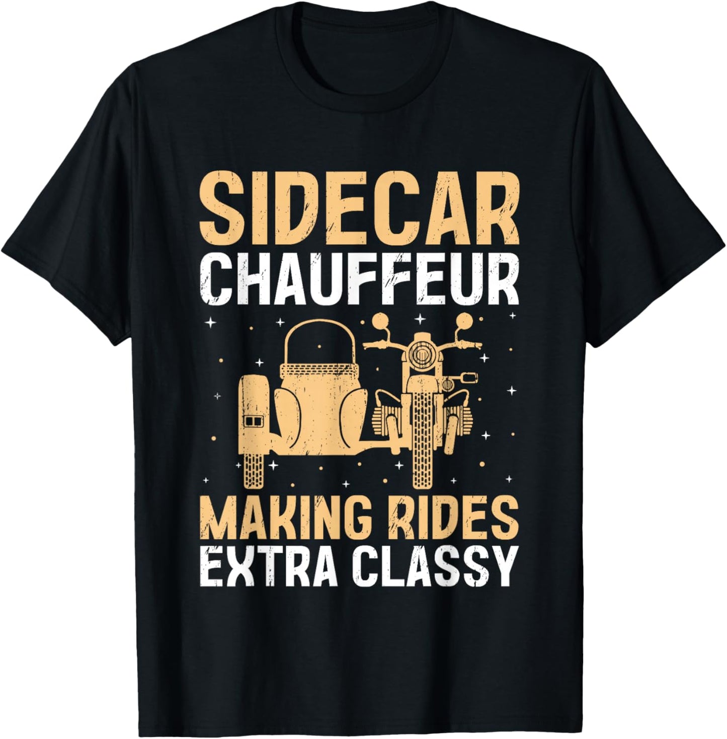 Sidecar Motorcycle Motorcyclist Bike Motorbike Sidecar Rider T-Shirt - T-Shirt | Black