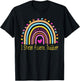 I Speak Fluent Toddler Daycare Provider Teacher Rainbow T-Shirt - T-Shirt | Black