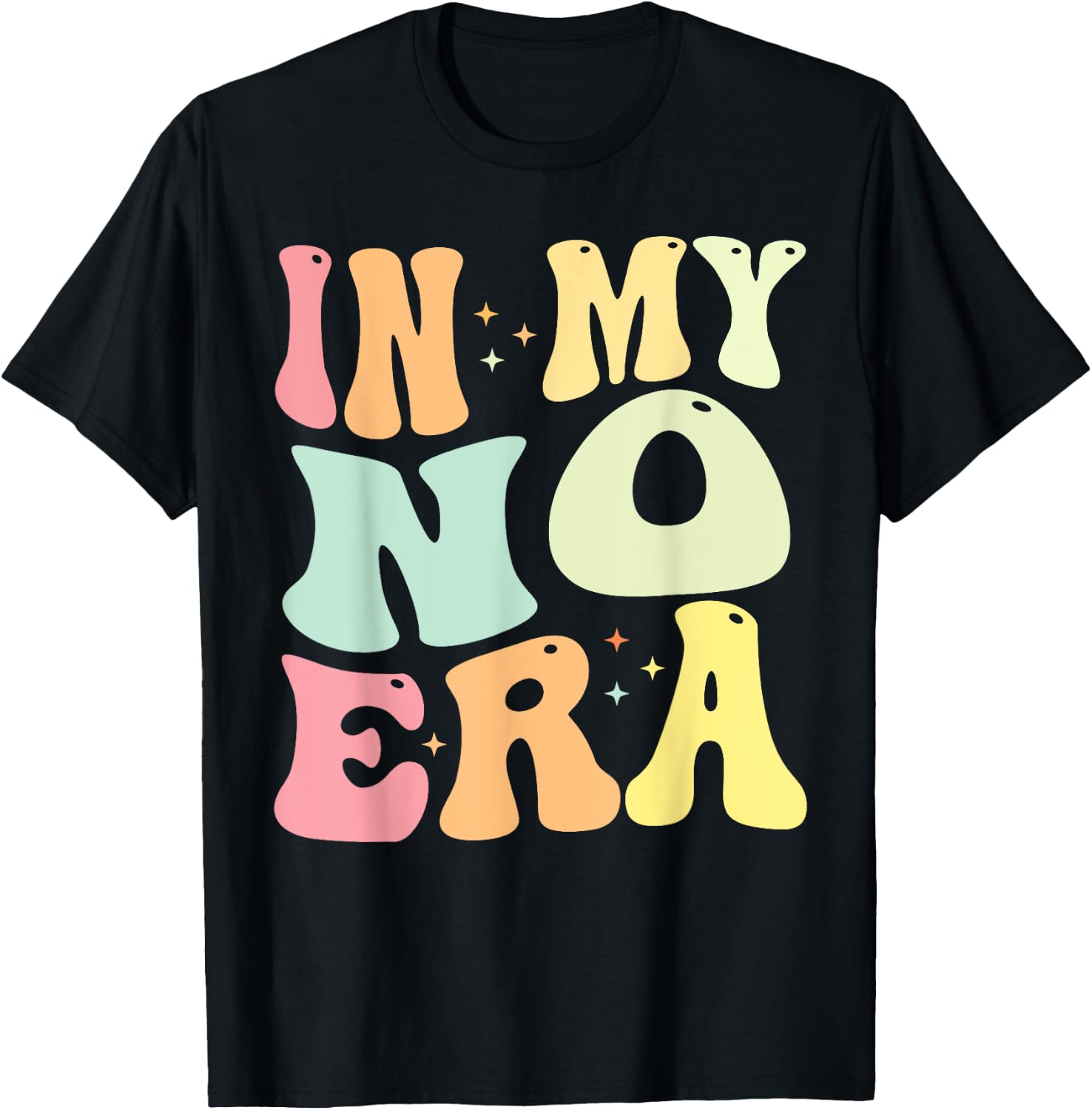 In My No Era Bad Kid Groovy Funny Toddler Kid Life T-Shirt - T-Shirt | Black