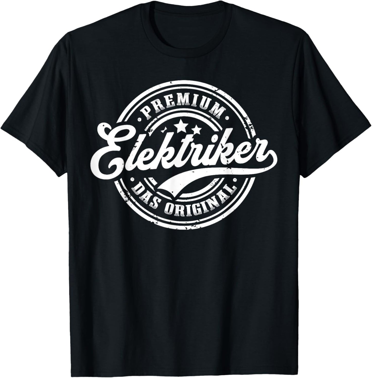 Elektriker Original Lustiges Elektriker T-Shirt - T-Shirt | Black
