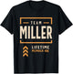 Team Miller Lifetime Member Funny Name Miller T-Shirt - T-Shirt | Black