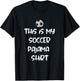 This is My Soccer Pajama Shirt for Players Teens Boys Girls T-Shirt - T-Shirt | Black
