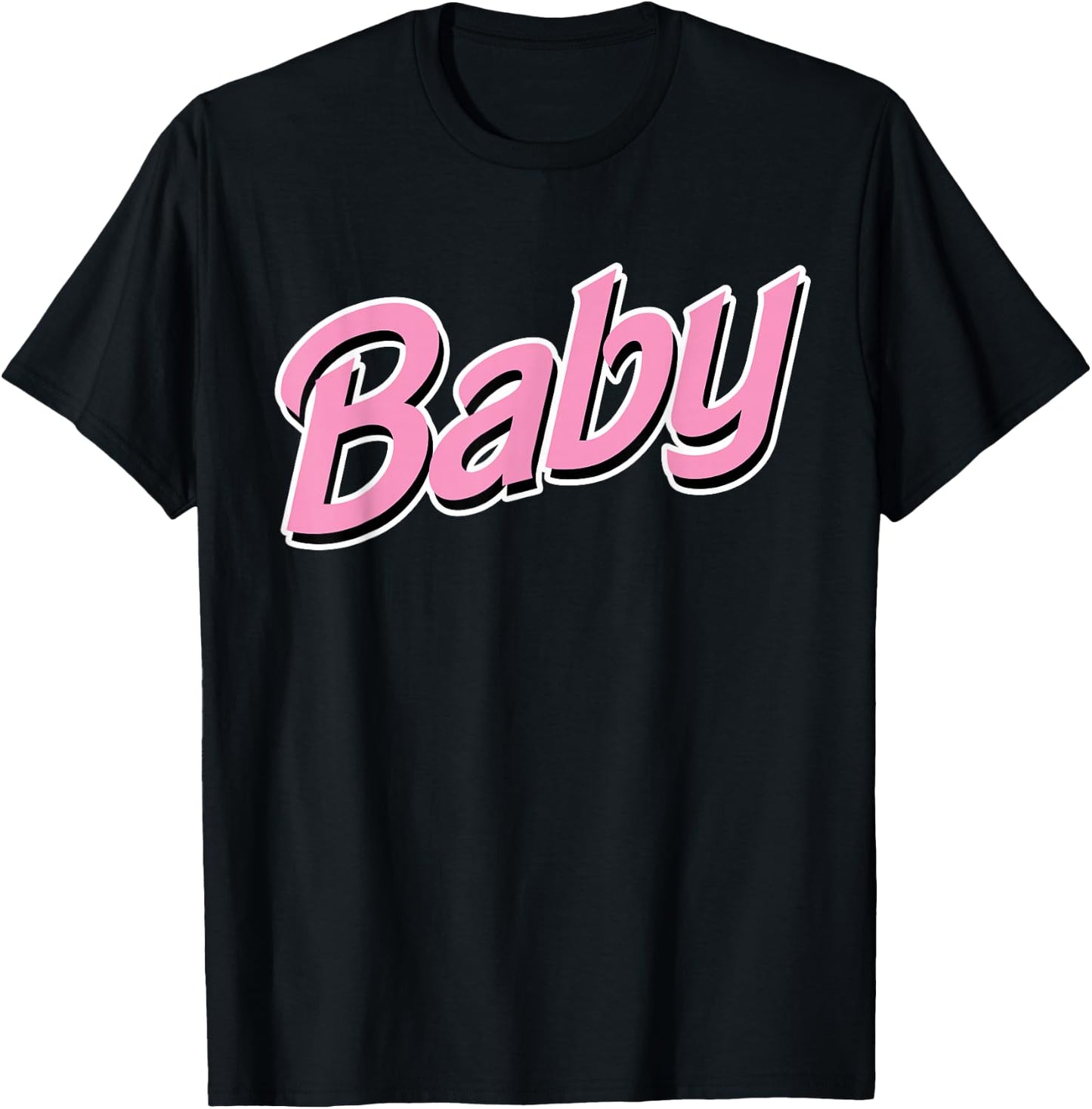 Pink Baby Shirt For BDSM DDLG ABDL Diaper Lover T-Shirt - T-Shirt | Black