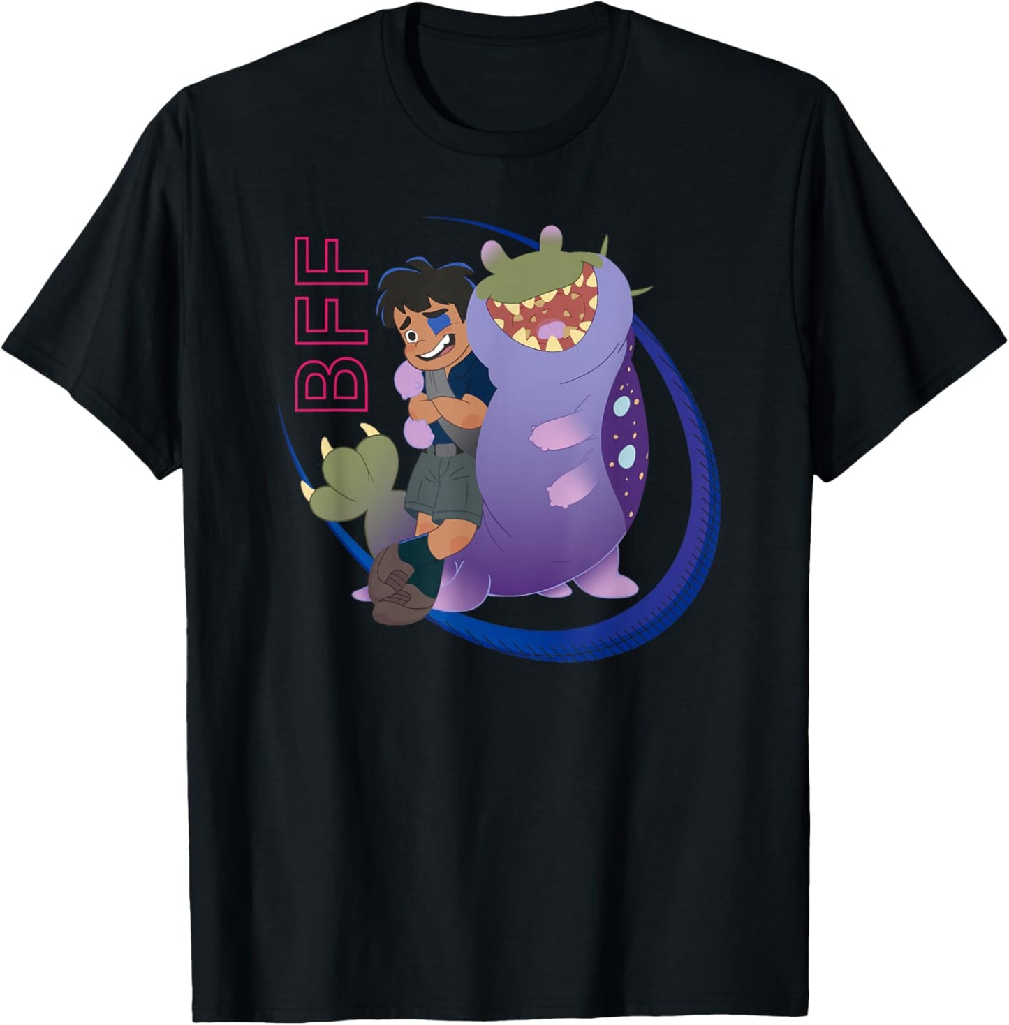 Disney Pixar Elio & Glordon BFF Buddies Shot T-Shirt - T-Shirt | Black