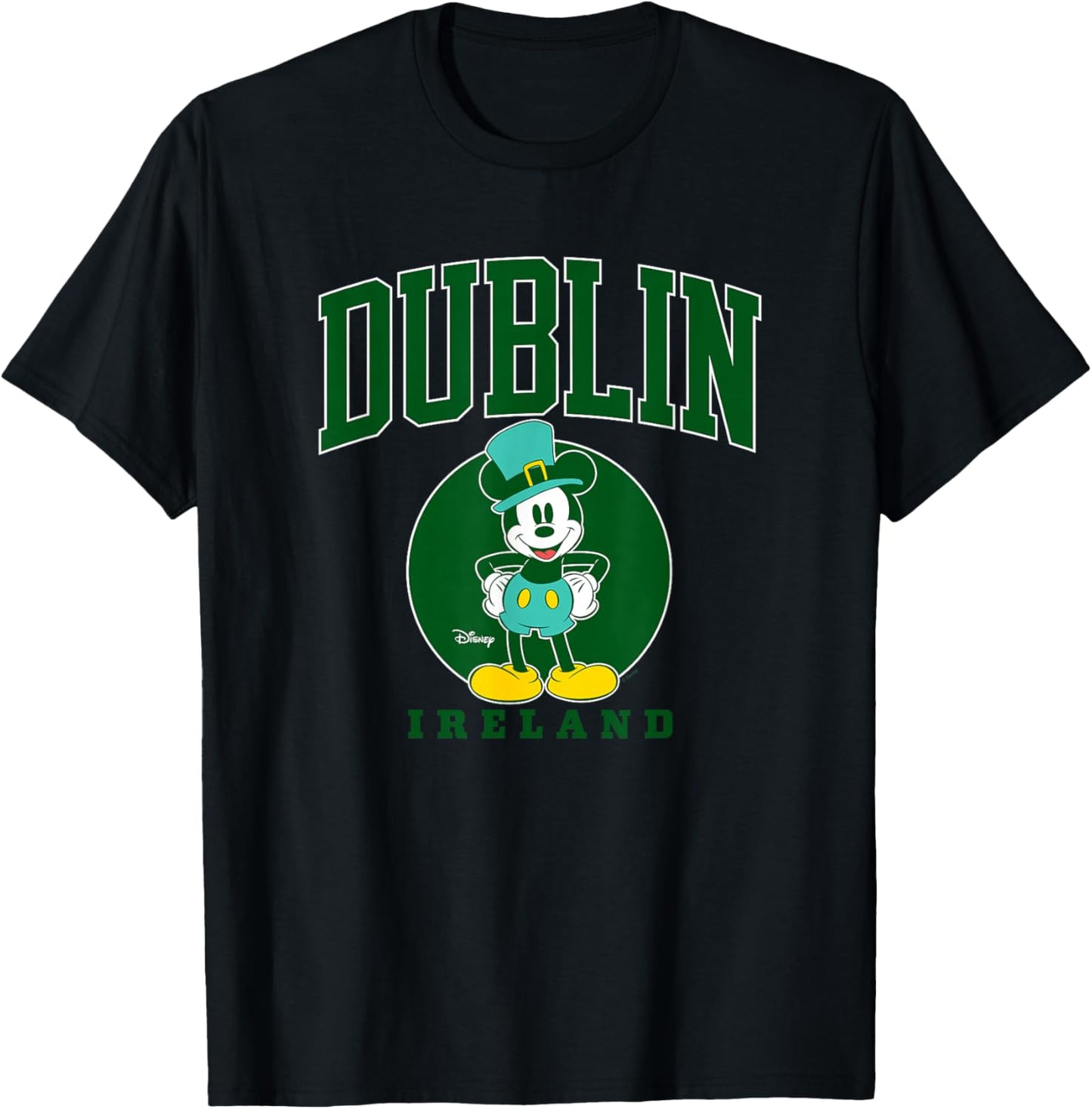 Disney - Mickey Dublin Collegiate T-Shirt - T-Shirt | Black
