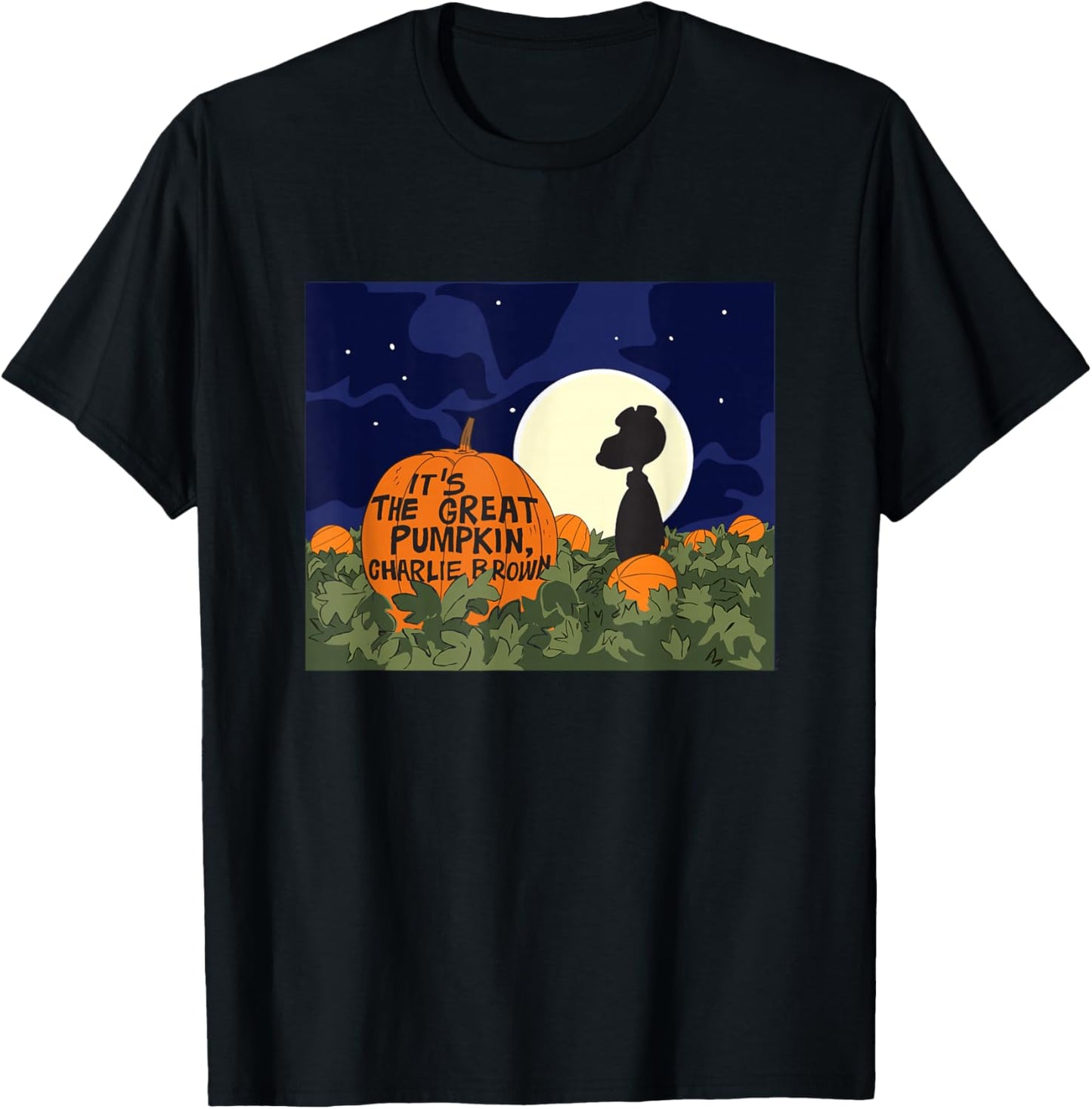 Peanuts Snoopy Its The Great Pumpkin T-Shirt - T-Shirt | Black