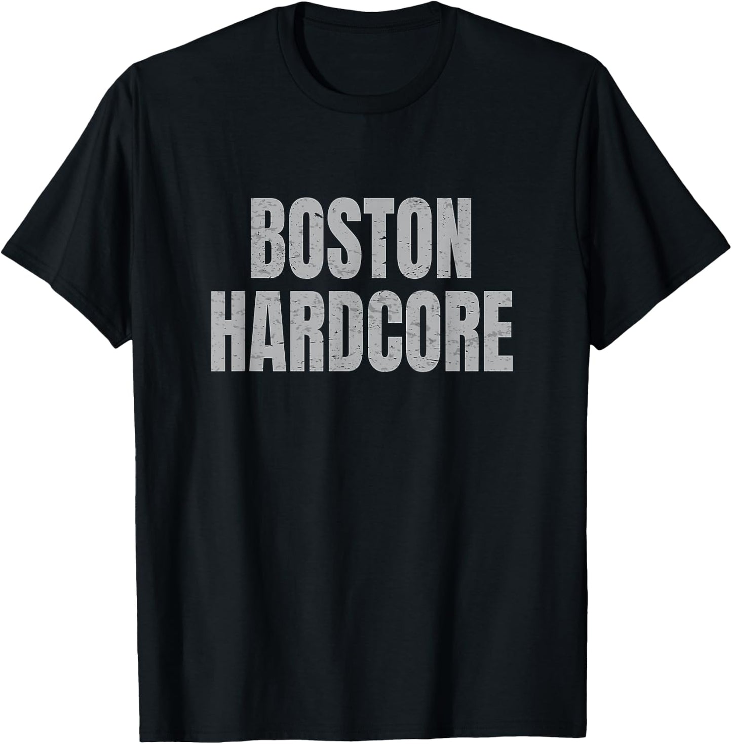 Distressed Boston hardcore punk T-Shirt - T-Shirt | Black