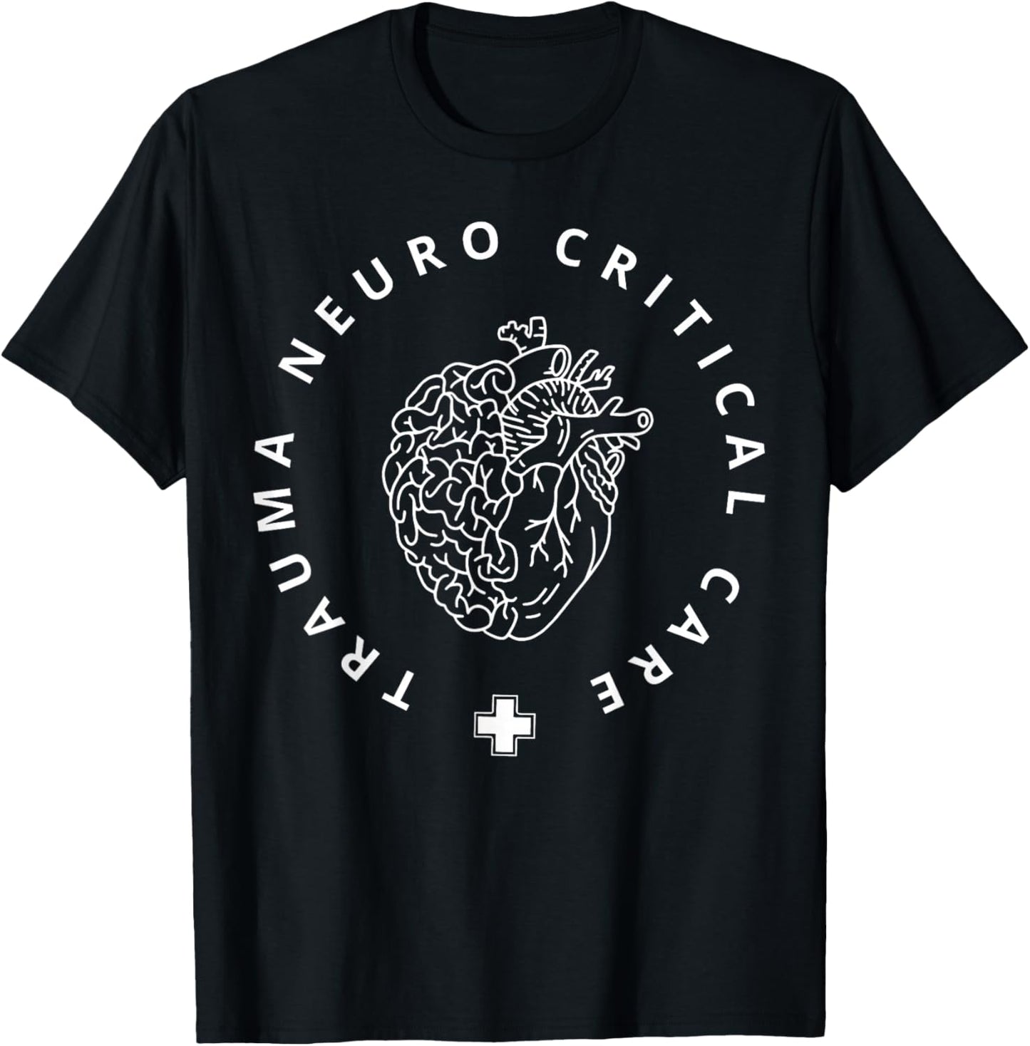 Trauma Neuro Critical Care Neuro Nurse Icu Neurology Nursing T-Shirt - T-Shirt | Black