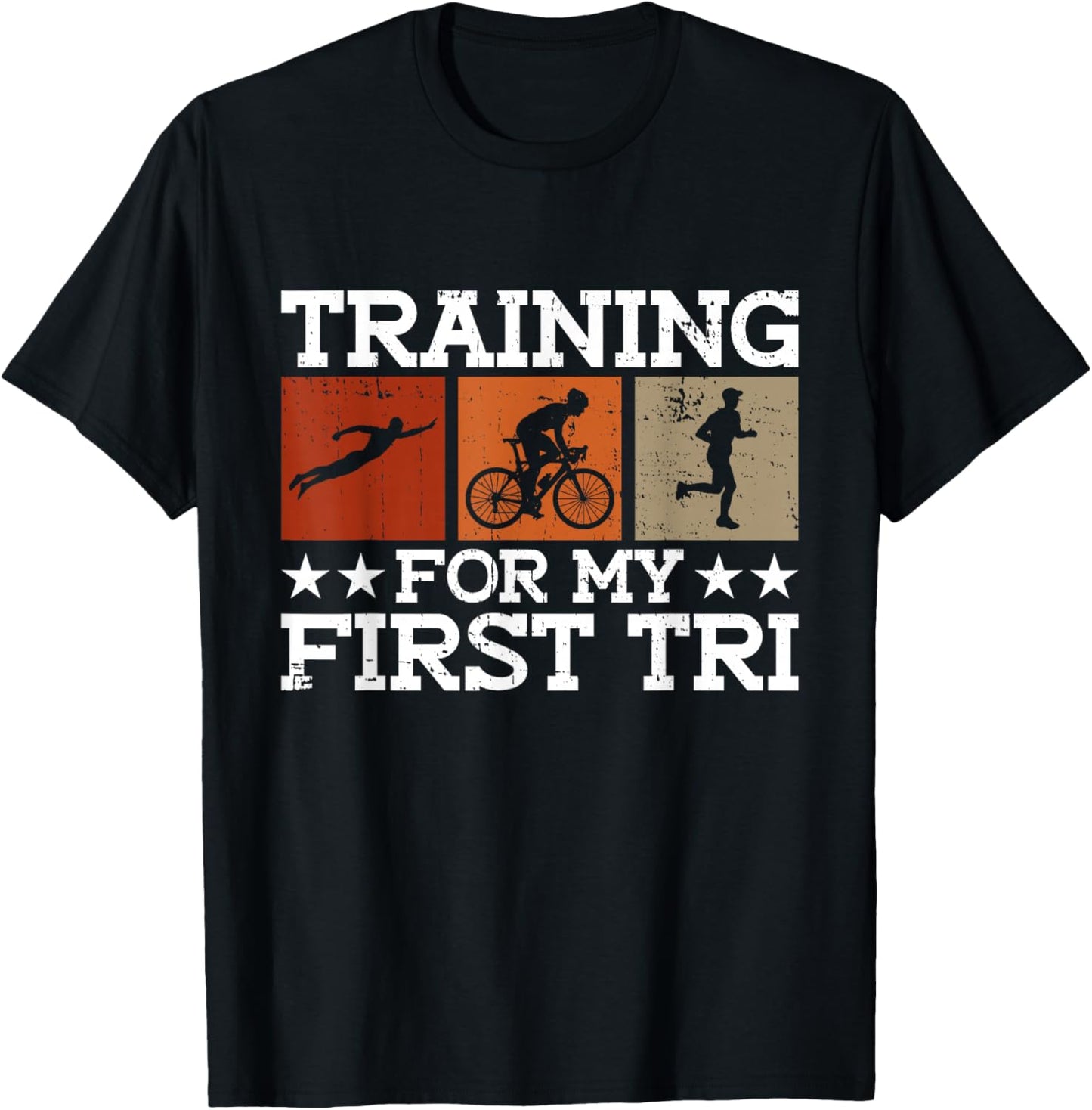 Entraînement pour Mon Premier Triathlon - Triathlète d'entraînement T-Shirt - T-Shirt | Black