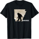 Funny Bigfoot I Believe Loves Arkansas AR Sasquatch T-Shirt - T-Shirt | Black
