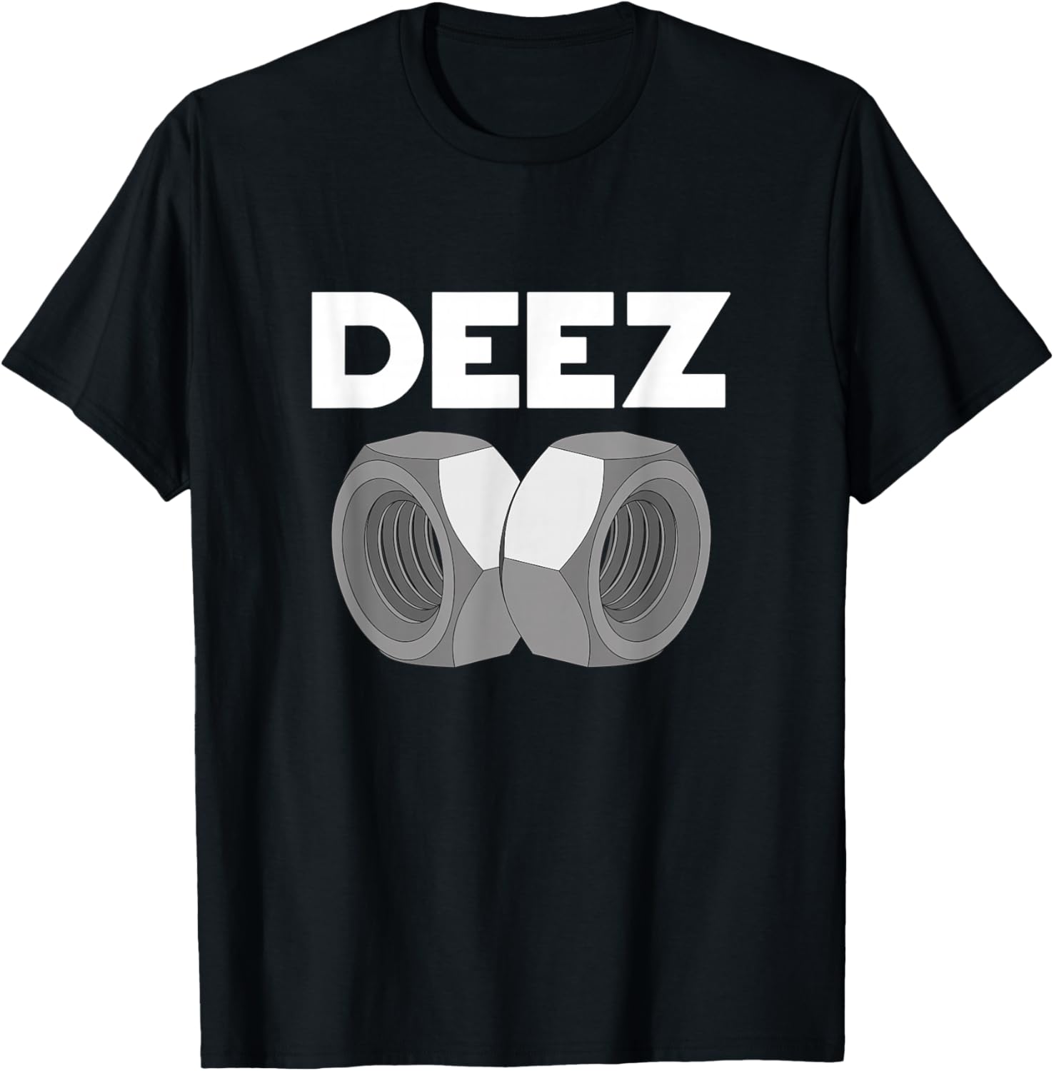 Deez Hex Nuts Funny Sarcasm Pun Trendy Memes T-Shirt - T-Shirt | Black