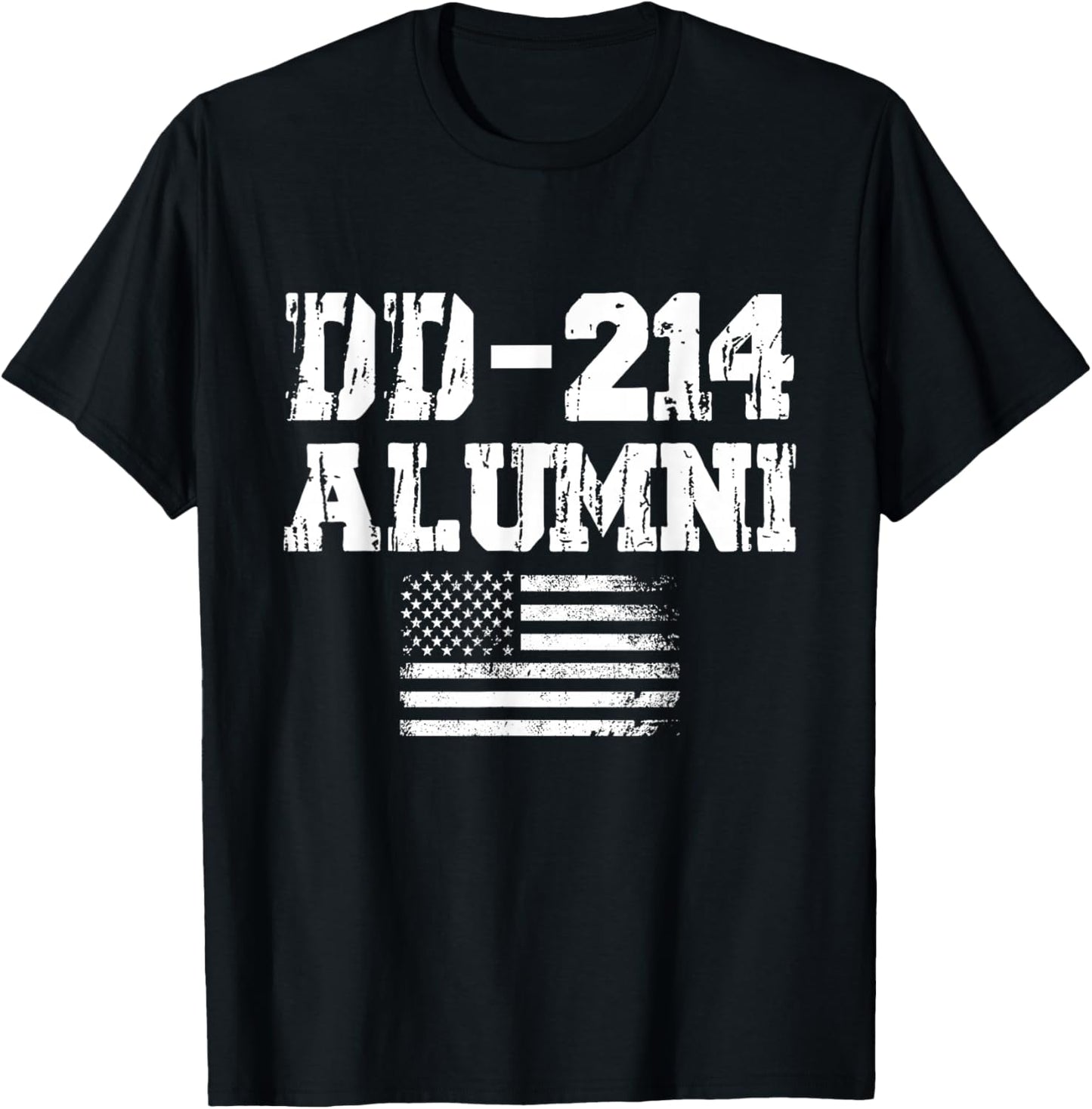 DD-214 Alumni Retirement US Military Veteran Retired T-Shirt - T-Shirt | Black