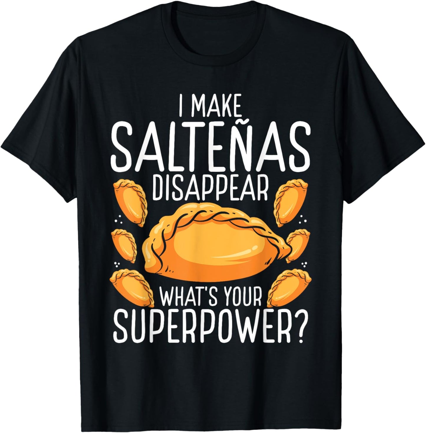 Bolvianos Food Bolivian Saltea Bolivianas Pride Adult - Bolivian Flag Print - Short Sleeve - Black - Small T-Shirt - T-Shirt | Black