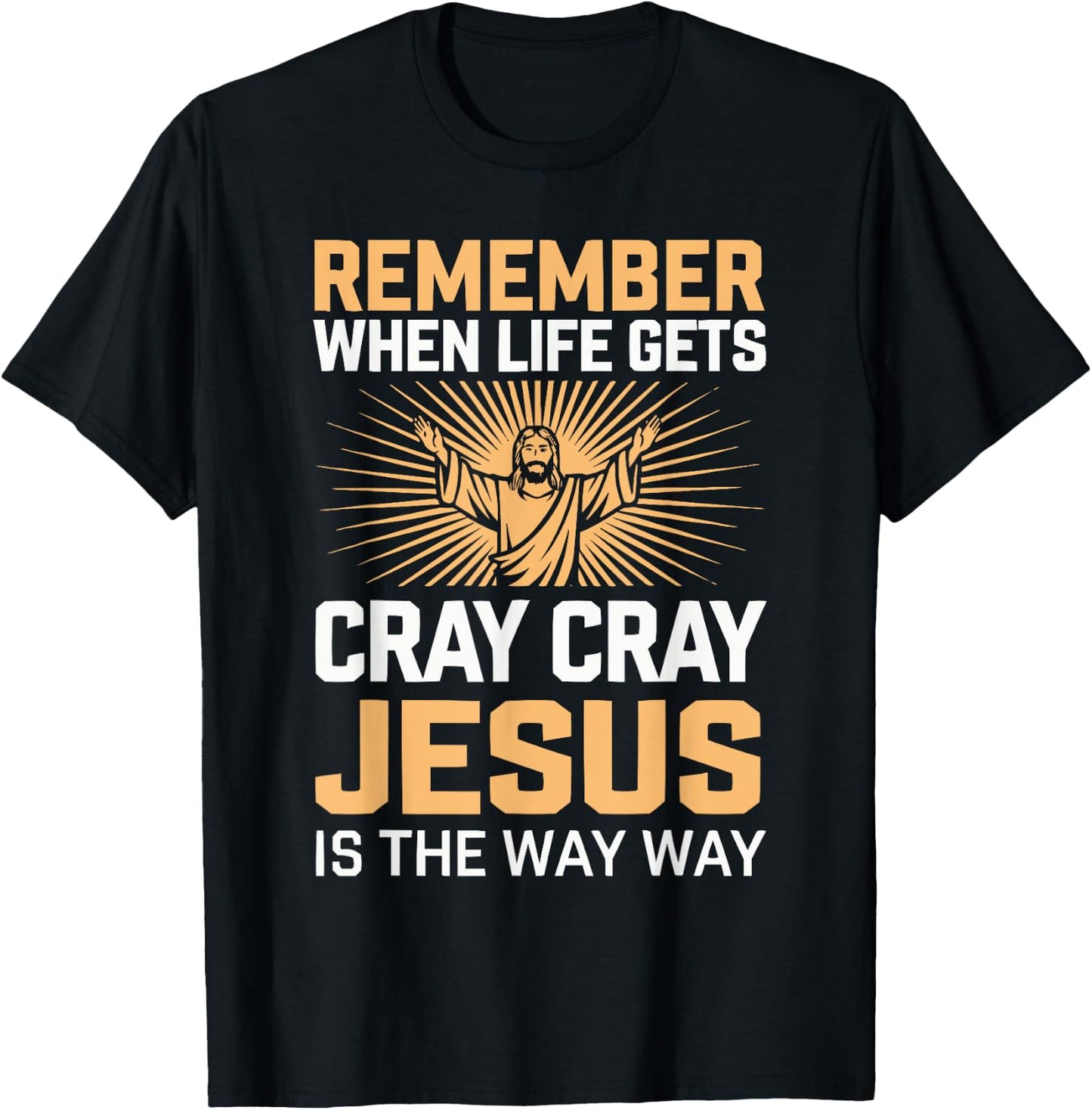 Funny Jesus Christ Religious Christian Believer Christianity T-Shirt - T-Shirt | Black