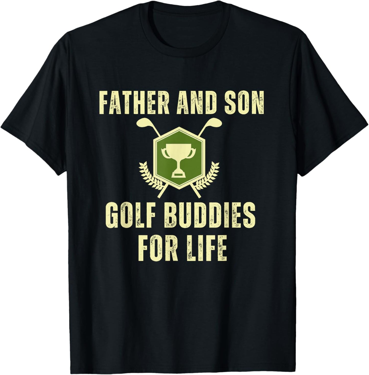 Father's Day Dad Son Golf Buddies For Life Matching T-Shirt - T-Shirt | Black