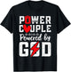 Power Couple Christian Couple Matching Christ Jesus Faith Fa , Small, Black T-Shirt - T-Shirt | Black