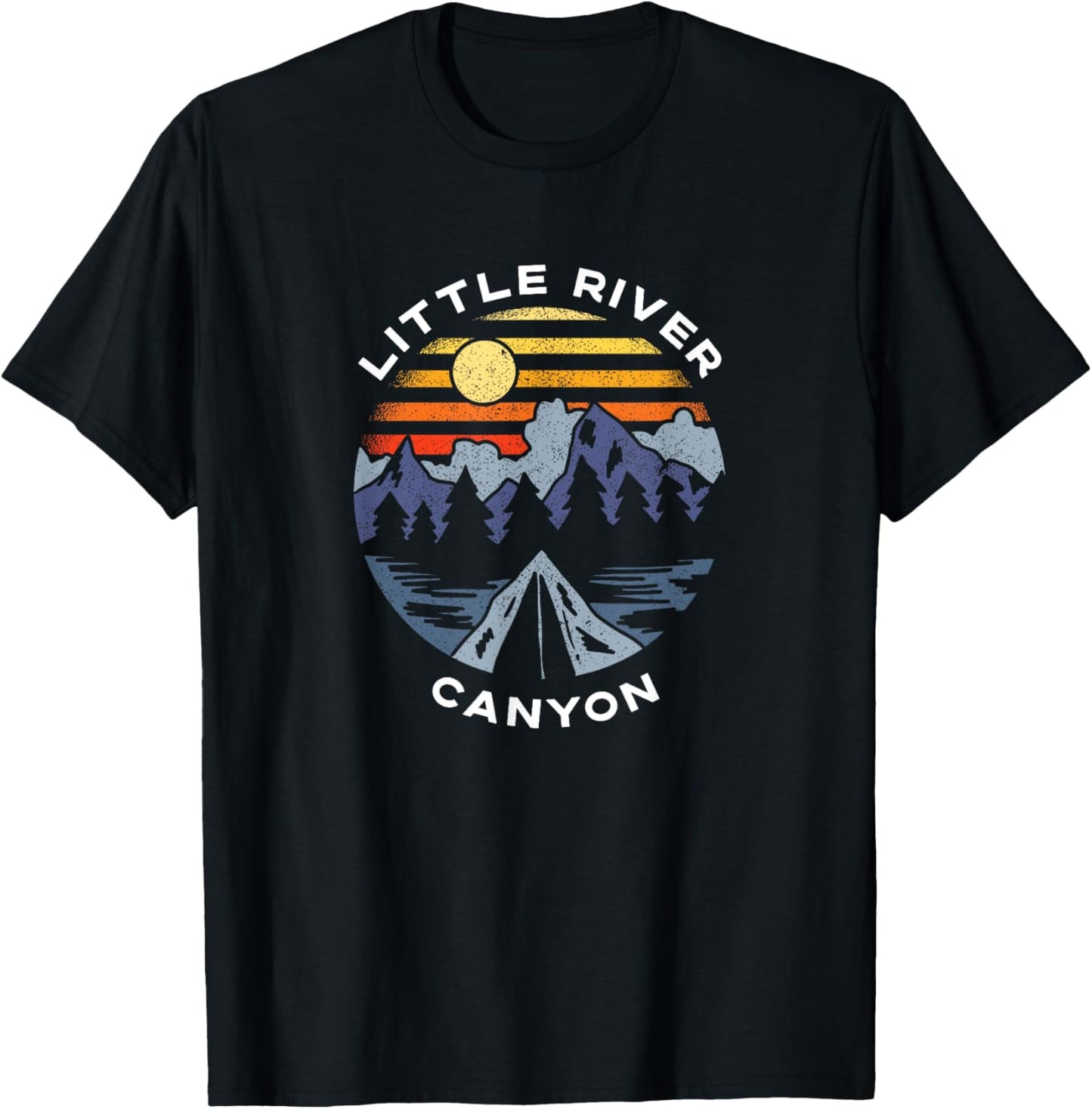 Little River Canyon Alabama Mountains Vacation Souvenir T-Shirt - T-Shirt | Black