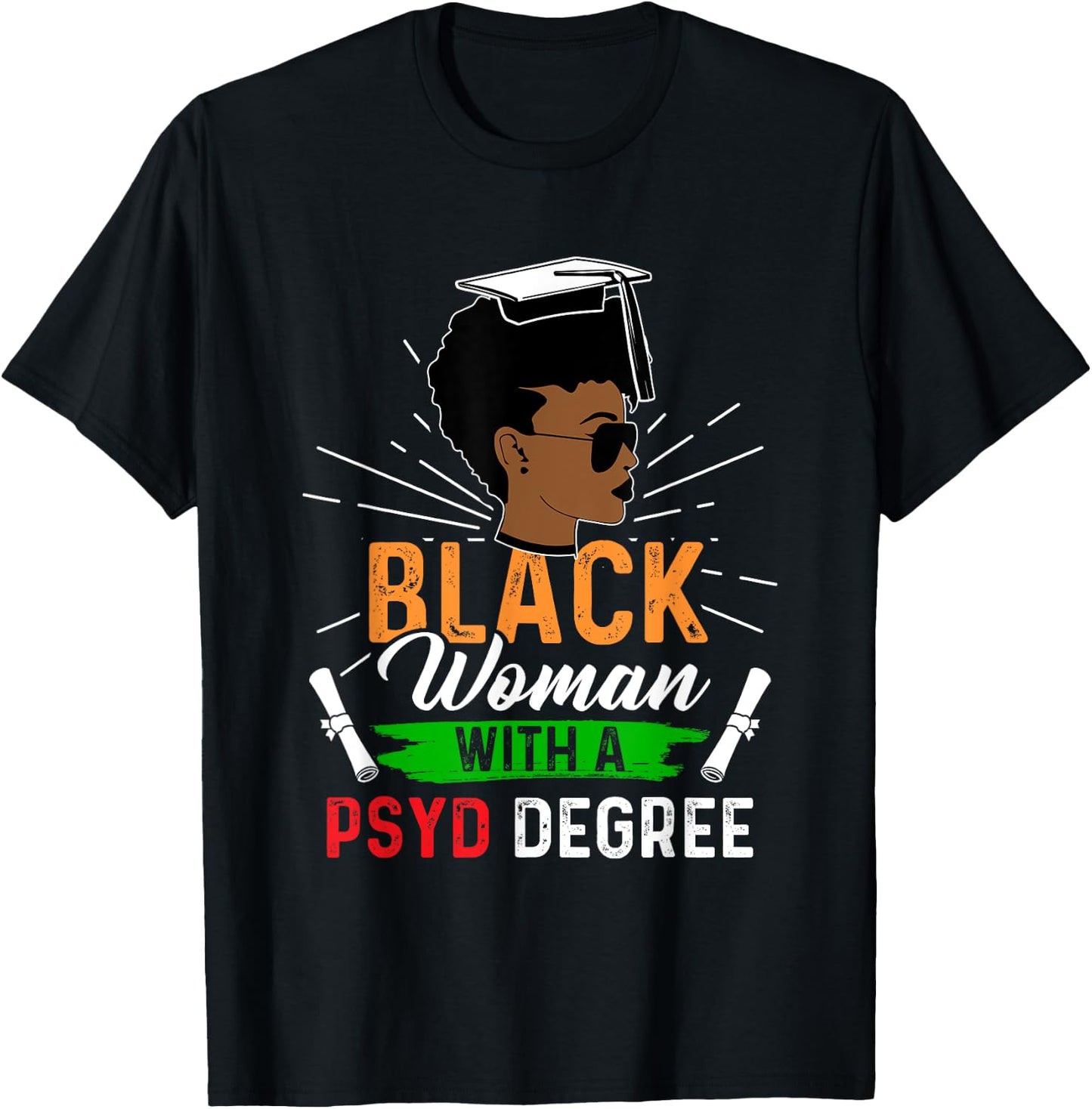 PsyD Doctor of Psychology Doctorate Graduation T-Shirt - T-Shirt | Black