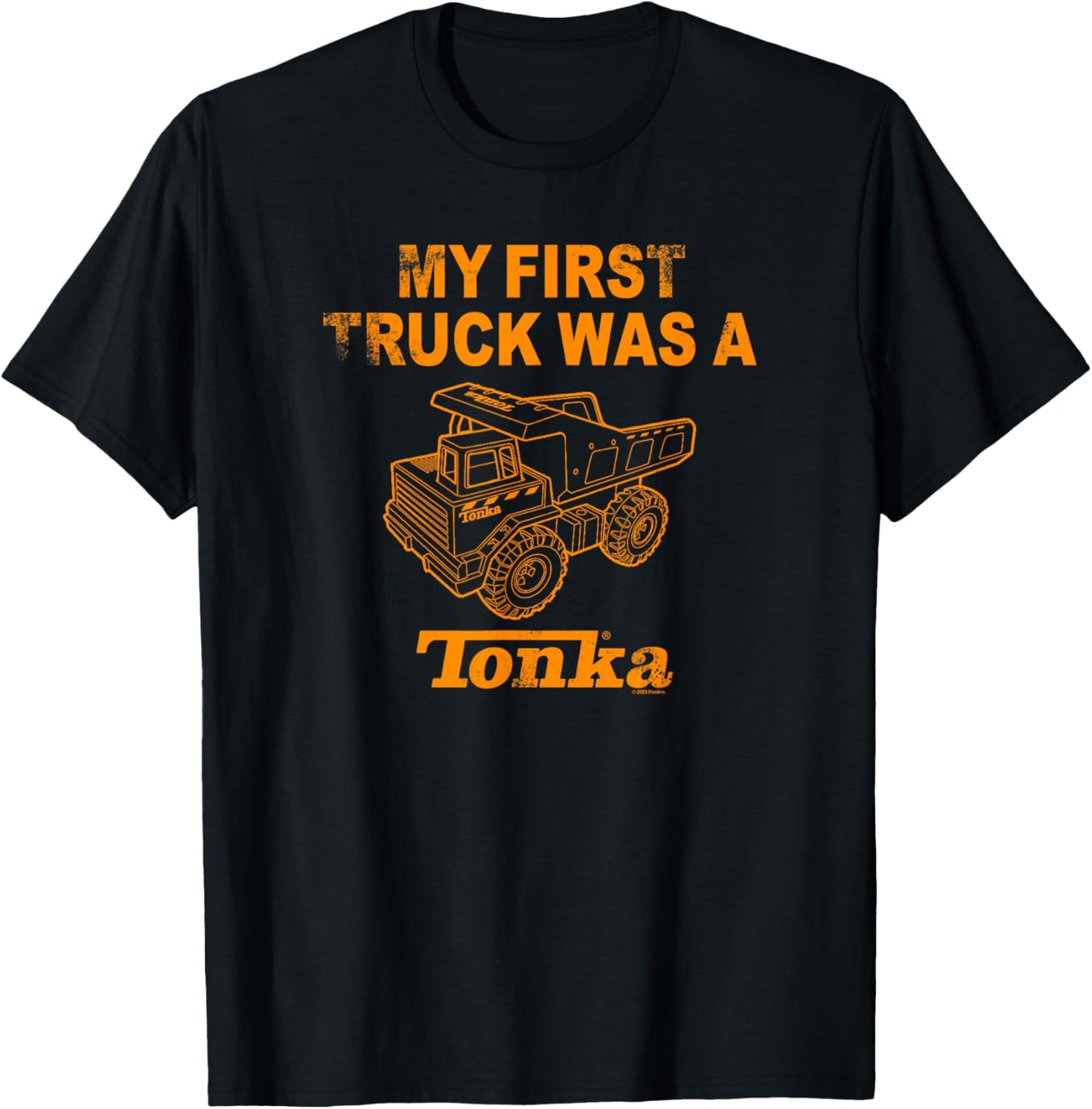 Tonka Construction My First Truck Was A Tonka Vintage T-Shirt - T-Shirt | Black