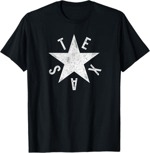 Texas Star 1836 Lorenzo de Zavala Texas Zavala Flag T-Shirt - T-Shirt | Black