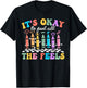 It's Okay To Feel All The Feels Mental Health Awareness Kids T-Shirt - T-Shirt | Black