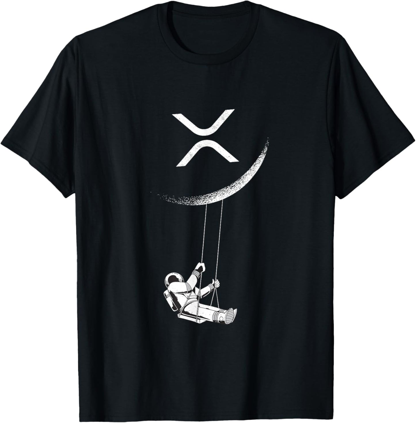 XRP Moon Merch Cryptocurrency Crypto Currency Merchandise T-Shirt - T-Shirt | Black