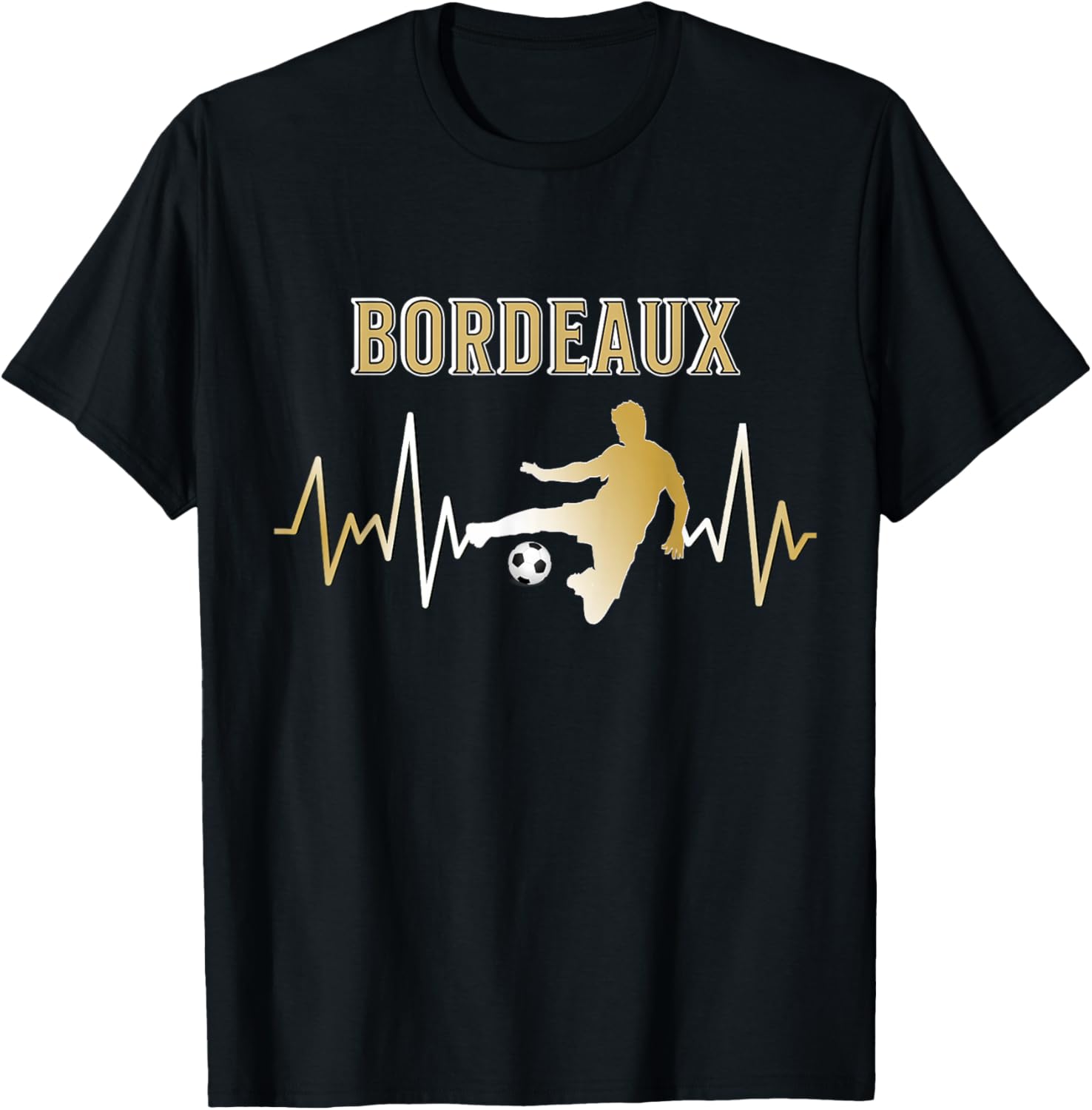 Bordeaux Football Supporter Gift , Black, S T-Shirt - T-Shirt | Black