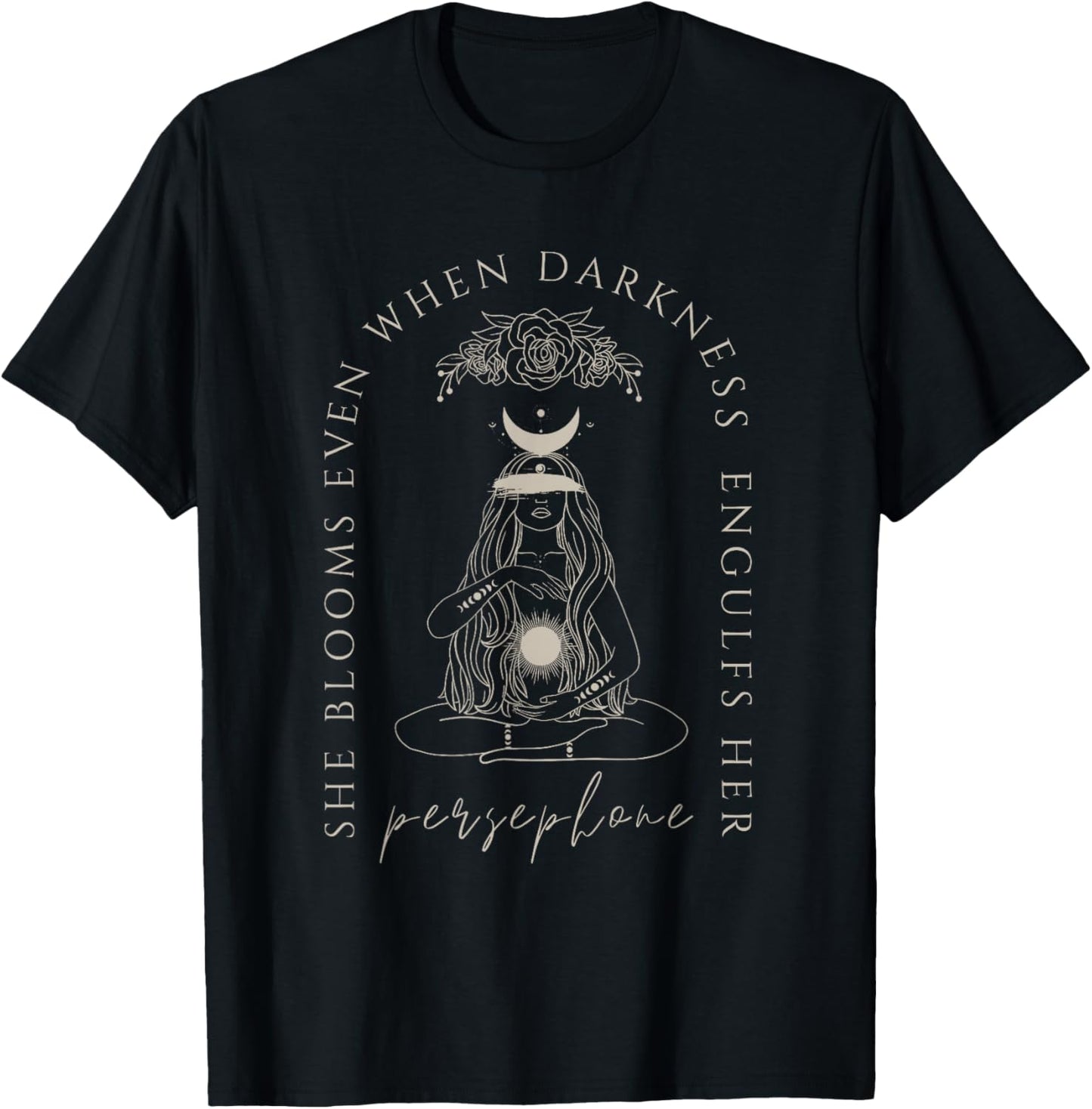 Hades And Persephone Mythology Persephone's Pomegranate T-Shirt - T-Shirt | Black