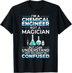 Chemical Engineer Funny Engineering Physics Chemistry T-Shirt - T-Shirt | Black