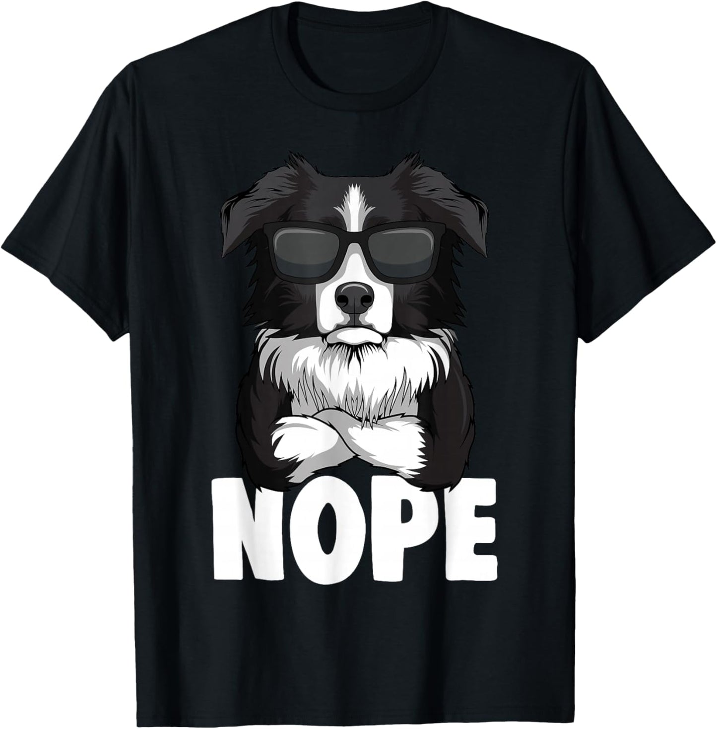 Border Collie Hunde Frauchen Herrchen T-Shirt - T-Shirt | Black