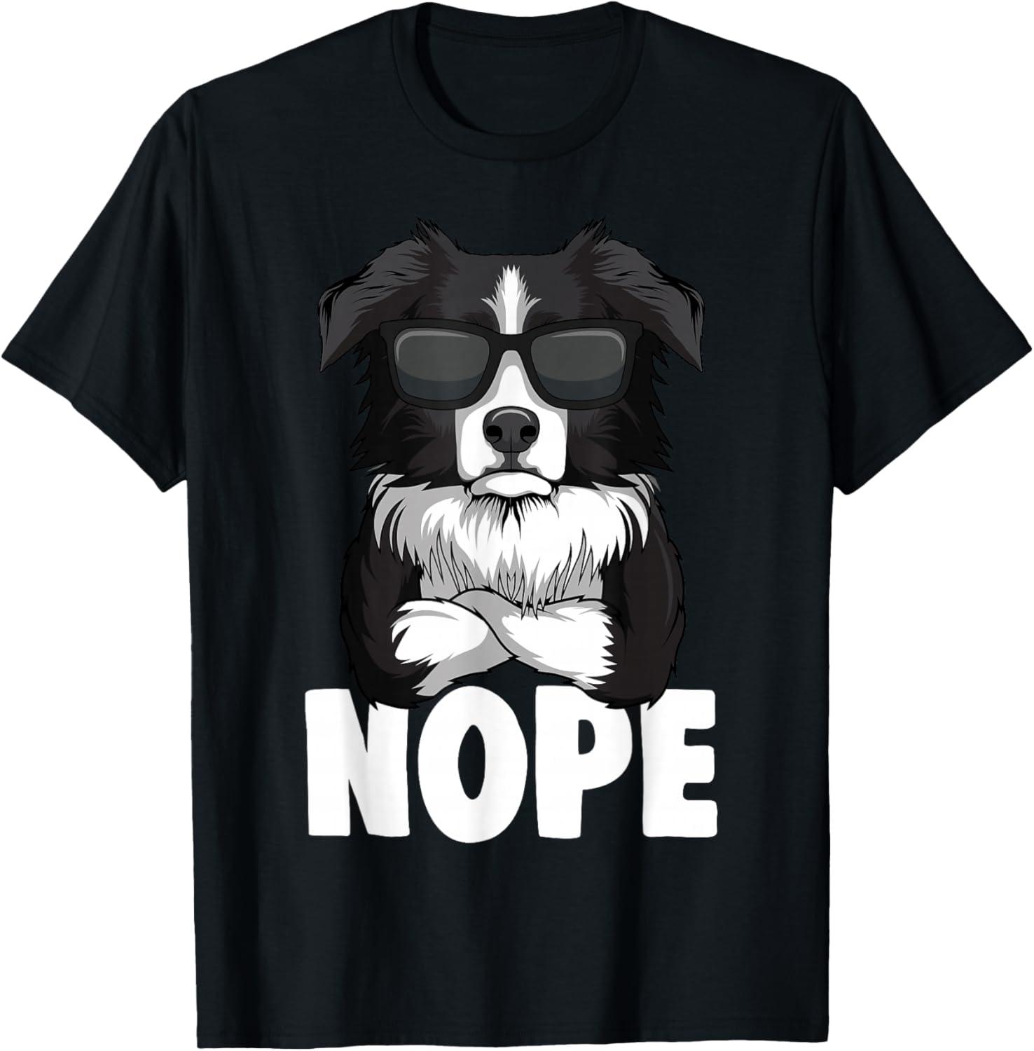 Border Collie Hunde Frauchen Herrchen T-Shirt - T-Shirt | Black