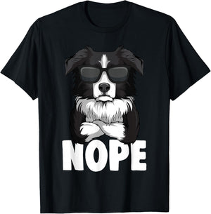 Border Collie Hunde Frauchen Herrchen T-Shirt - T-Shirt | Black