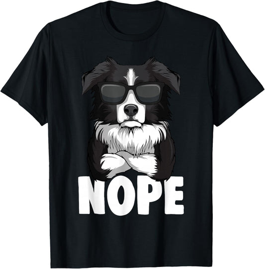 Border Collie Hunde Frauchen Herrchen T-Shirt - T-Shirt | Black
