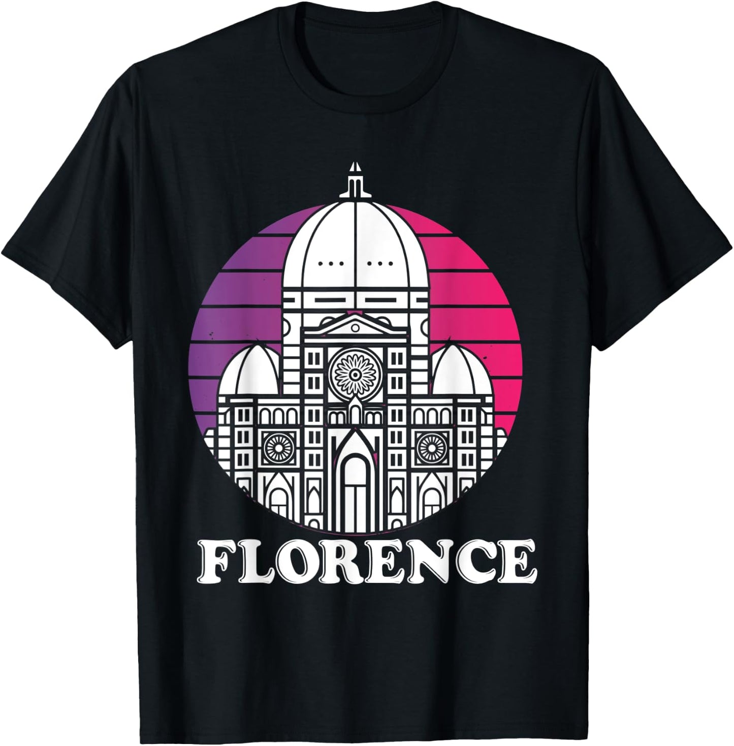 Florence Italian Home Dome Tuscany Cathedral Italy T-Shirt - T-Shirt | Black