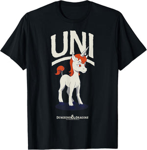 Dungeons & Dragons Uni Simple Portrait T-Shirt - T-Shirt | Black
