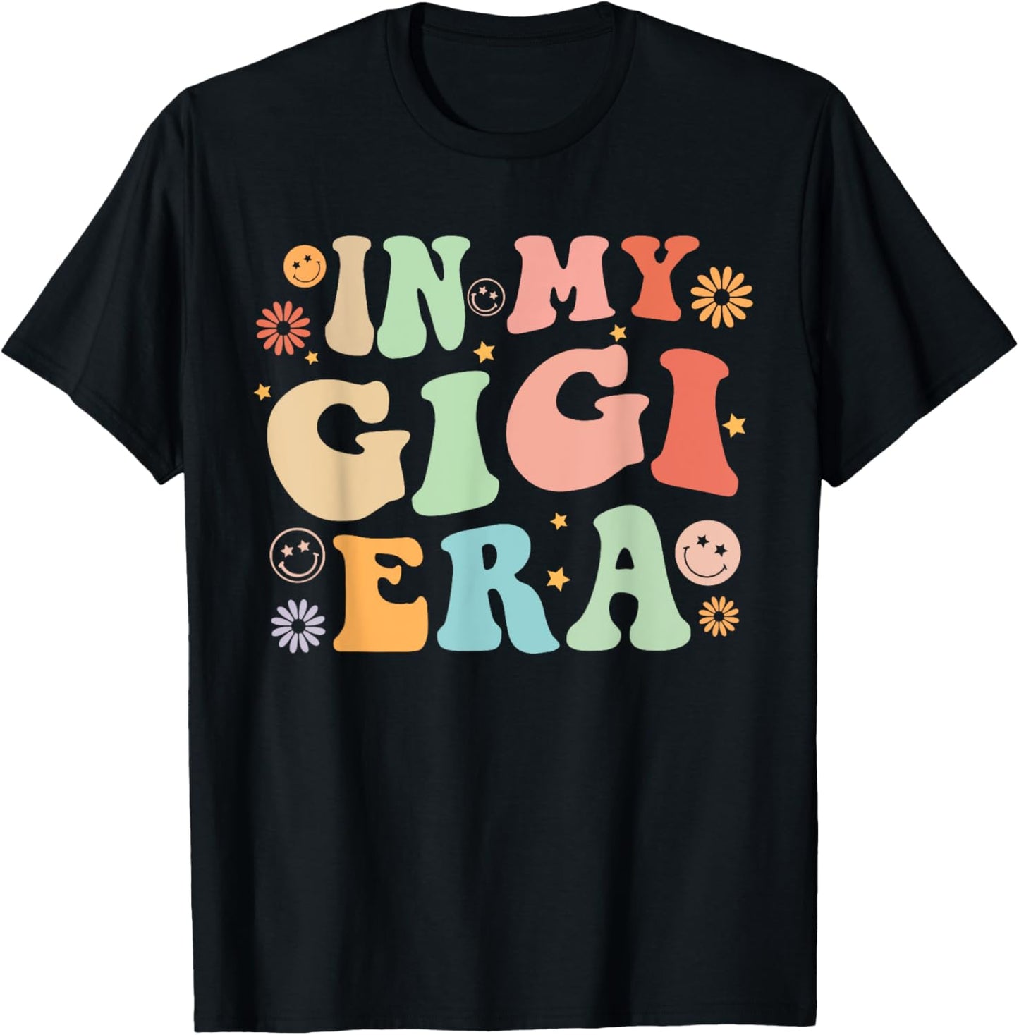 Gigi for Grandma Grandmother Announcement Mothers Day T-Shirt - T-Shirt | Black