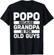 Popo Design For Grandpa From Grandkids Father's Day Popo T-Shirt - T-Shirt | Black