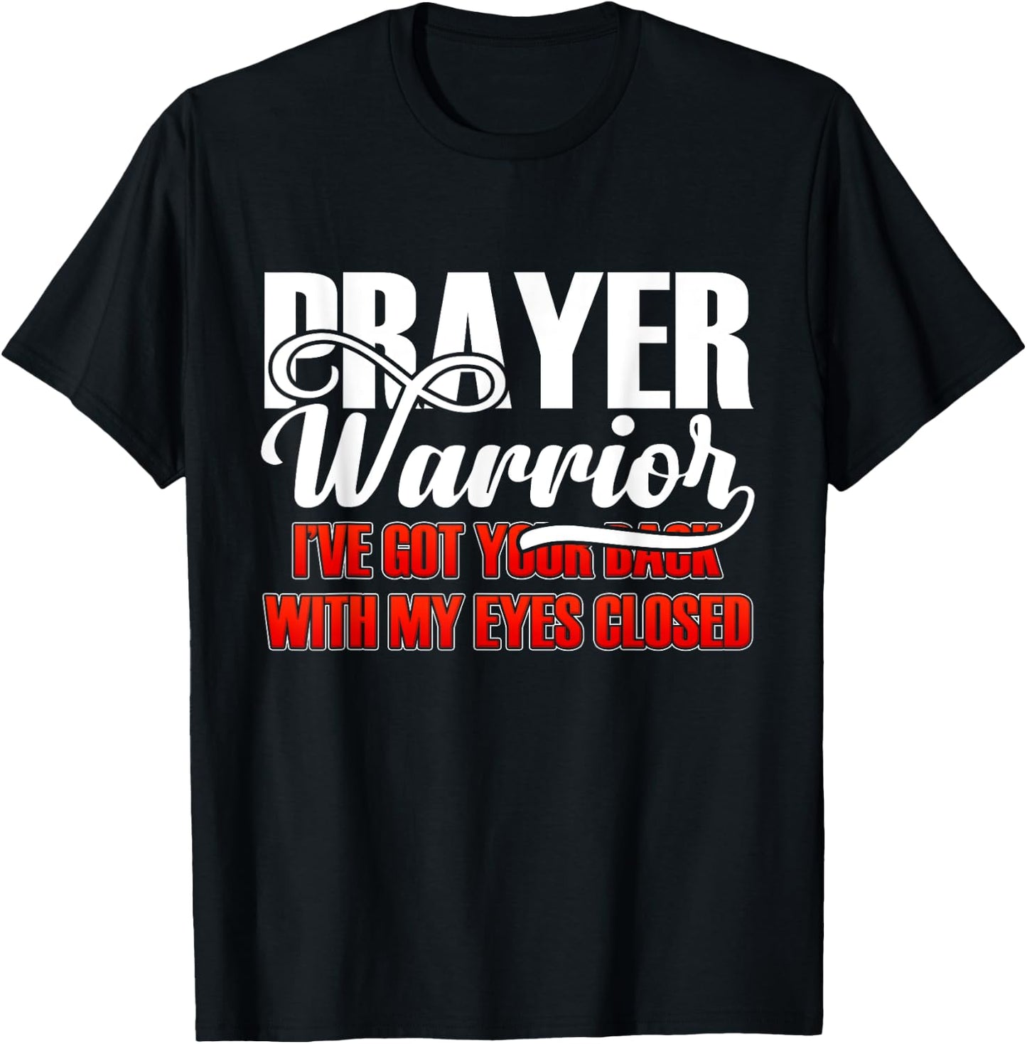 Prayer Warrior - Bible Verse Christian T-Shirt - T-Shirt | Black