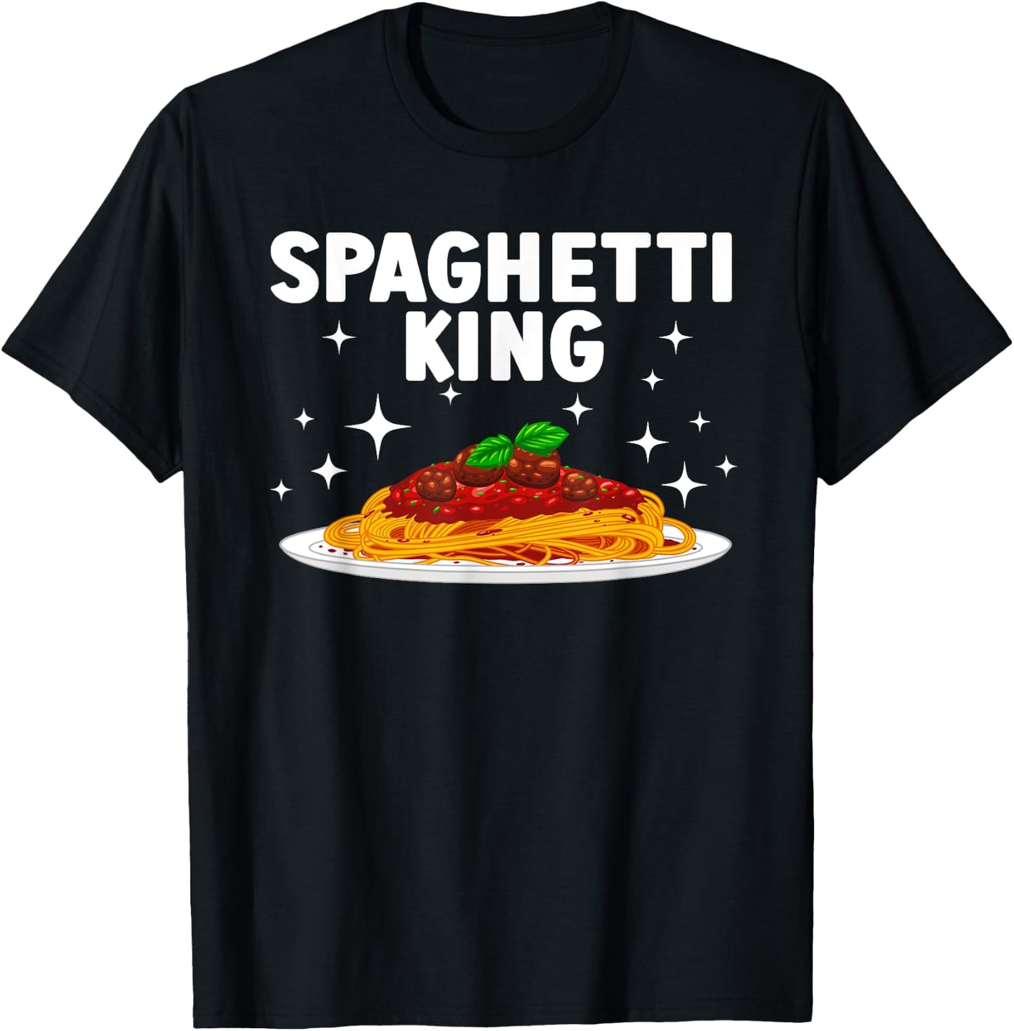 Spaghetti King Design Boys Grandpa Spaghetti Lover T-Shirt - T-Shirt | Black
