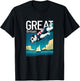 Diving British Bulldog - Great Britain Souvenir T-Shirt - T-Shirt | Black