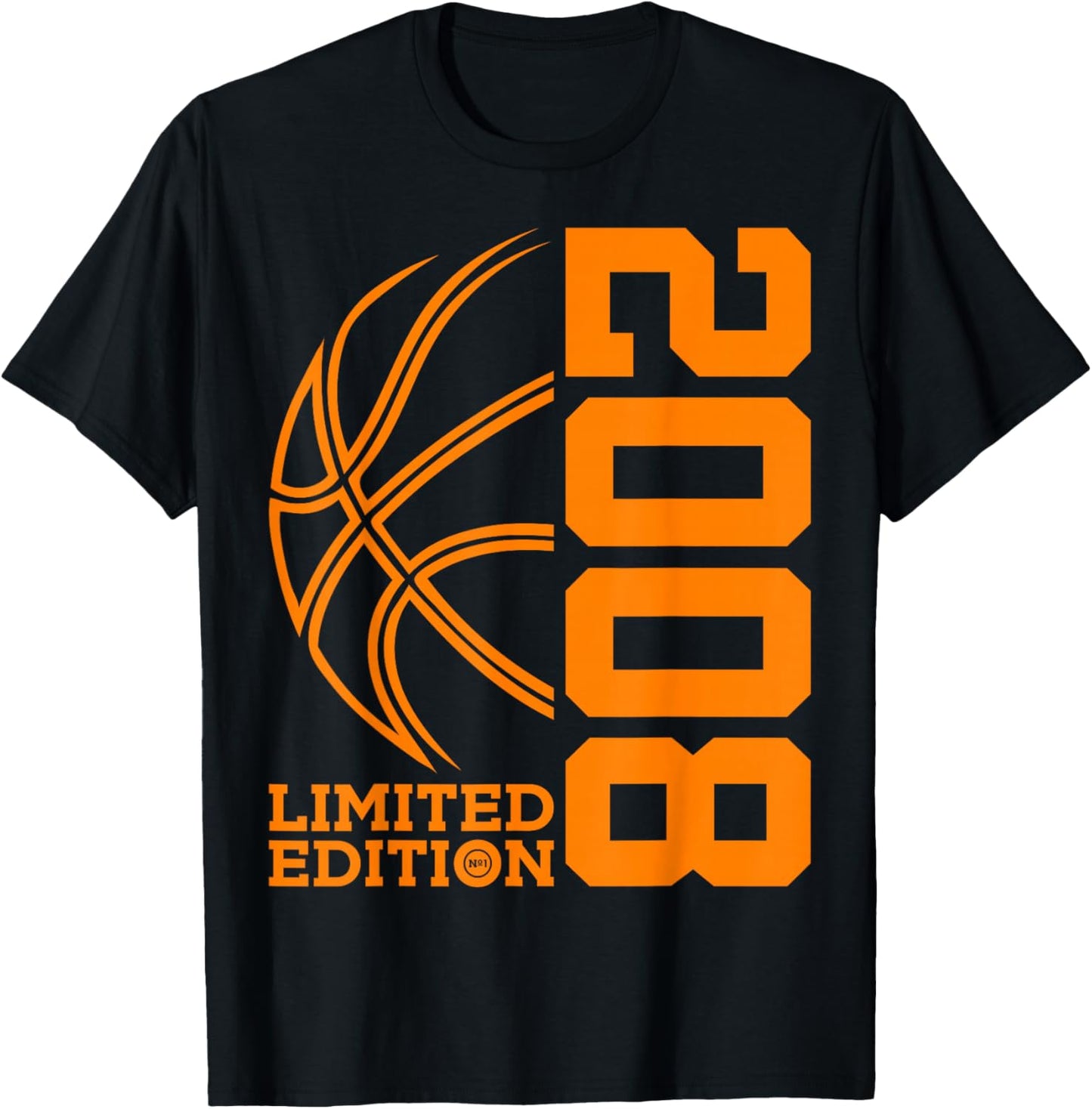 18th BIRTHDAY BASKETBALL LIMITED EDITION 2008 T-Shirt - T-Shirt | Black