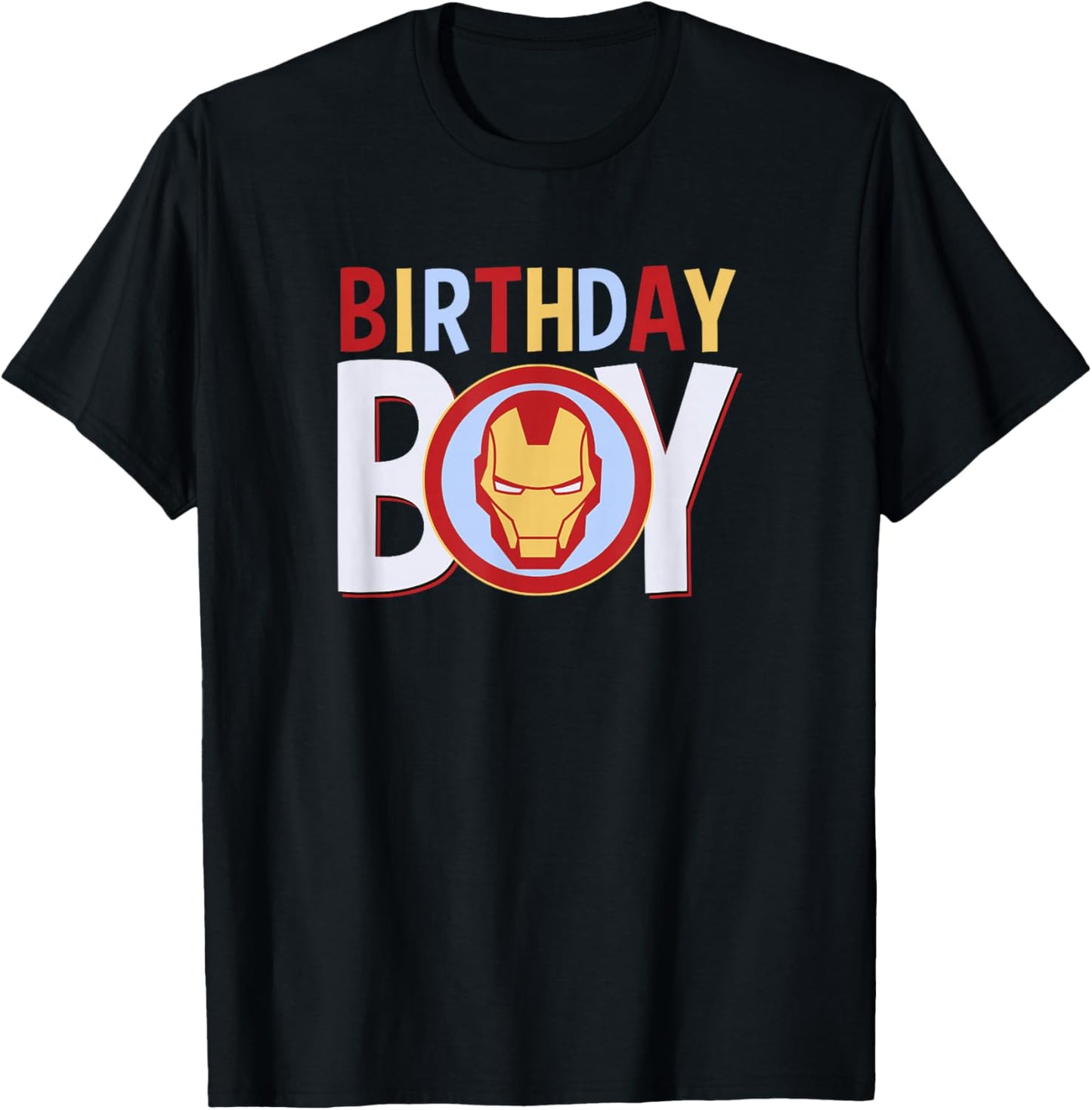 Marvel Avengers Classic Iron Man Birthday Boy T-Shirt - T-Shirt | Black