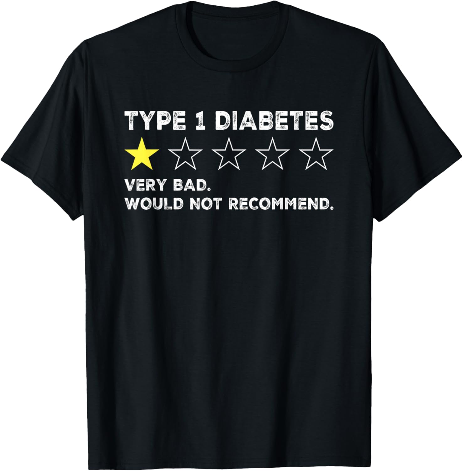 Type 1 Diabetes Funny Get Well Soon Gag Recovery T-Shirt - T-Shirt | Black