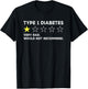 Type 1 Diabetes Funny Get Well Soon Gag Recovery T-Shirt - T-Shirt | Black